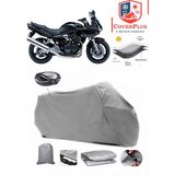 Suzuki Gsf 1200 Bandit S Branda Gri Arka Çanta Uyumlu(Topcase) Motosiket Brandası Motor Örtüsü Çadır Su Geçirmez Motosiklet Kılıfı Motor Brandası,lastikli,taşıma Torbalı