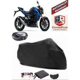 Suzuki Gsr 750 Branda Siyah Arka Çanta Uyumlu(Topcase) Motosiket Brandası Motor Örtüsü Çadır Su Geçirmez Motosiklet Kılıfı Motor Brandası,lastikli,taşıma Torbalı