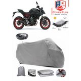 Suzuki Gsx 8s Branda Gri Arka Çanta Uyumlu(Topcase) Motosiket Brandası Motor Örtüsü Çadır Su Geçirmez Motosiklet Kılıfı Motor Brandası,lastikli,taşıma Torbalı