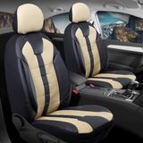 Suzuki Splash Tek Parça Uyumlu Oto Koltuk Kılıfı Deri Detaylı Kumaş Vista Bej Siyah - Bej - Siyah