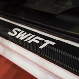 Suzuki Swift 4 Carbon Fiber Kapı Eşiği Yazısı Sticker 4ADET
