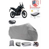 Suzuki V-Strom 1050 De Branda Gri Arka Çanta Uyumlu(Topcase) Motosiket Brandası Motor Örtüsü Çadır Su Geçirmez Motosiklet Kılıfı Motor Brandası,lastikli,taşıma Torbalı