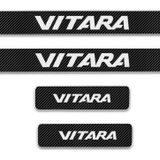 Suzuki Vitara Carbon Fiber Kapı Eşiği Yazısı Sticker Boya Koruma