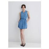 Suzy Gold Klasik Açık Mavi Jean Elbise 130317-89756
