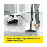 Sv 7 Buharlı Temizlik Robotu, Vakumlama, Kurulama, 4 Kademeli Filtre - 000-Siyah