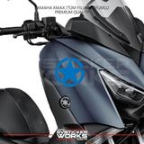 Sv Sticker Works Yamaha Xmax Yıldız Sticker Yan Grenaj Desen Ikili Sticker - Mavi - SVSTICKERWORKS