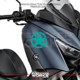 Sv Sticker Works Yamaha Xmax Yıldız Sticker Yan Grenaj Desen Ikili Sticker - Turkuaz - SVSTICKERWORKS