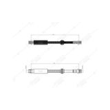 SVAC 100150 Arka Fren Hortumu VW Caddy III 04-