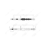 SVAC 20-103 Ön Fren Hortumu Focus III 12 - Kuga II 13 - Tourneo Connect Transit Connect 13 -