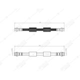 SVAC 20-199 Arka Fren Hortumu Ford Transit / Tourneo Courier (C4A) 14-