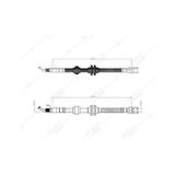 SVAC 600147 Arka Sağ/Sol Fren Hortumu Peugeot 407 /407 Sw/Coupe 04- C5 III 08-