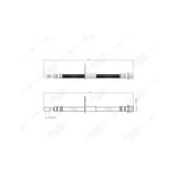 SVAC 740106 Ön Sol Fren Hortumu Impreza 00- Legacy III 99-03 Subaru Legacy IV 03-