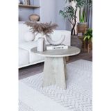 Svala Mantar Orta Sehpa Yuvarlak Orta Sehpa 58 Cm - Traverten