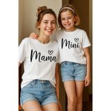 SVART WEAR Anne Kız Kombin Tişört Takımı T-Shirt Twin Kız Çocuk Anne (TEKLİ FİYAT)