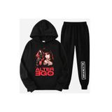 SVART WEAR Lisa Blackpink Baskılı Çocuk Alt-Üst Takım %100 Pamuklu Sweatshirt Eşofman Altı