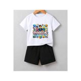 SVART WEAR Roblox Baskılı Çocuk T-shirt Şort Alt-Üst Kombin Takım