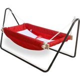 Svava Ahşap Bebek Hamak Beşik (Kırmızı)