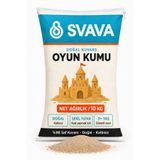 Svava Doğal Kuvars Oyun Kumu 10 kg – Kum Havuzu Kumu, Çocuk Kum Oyuncak, Duyusal Oyun, İç Dış Mekan, 3+ Yaş