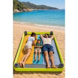 Svava Sabitlenebilir Plaj Matı 150x220 cm Aile Boyu Piknik Örtüsü Taşıma Çantalı 4 Kum Torbalı