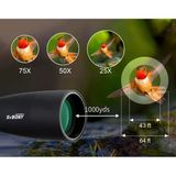 SVBONY SV28 75X Zoom Teleskop Monoküler Su Geçirmez Dürbün Çanta + Tripod ve Telefon Tutucu Hediyeli