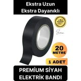 Svein 1 Ad. 20 mt Yalıtım Izole Pvc Elektrik Bandı Su Geçirmez Sızdırmaz Koruma Bant Siyah