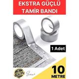 Svein 1 Adet 10 mt Gri Lifli Tamir Takviye Onarım Bandı Su Geçirmez Sızdırmaz Kuvvetli Dayanıklı Çatlak