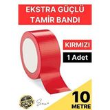 Svein 1 Adet 10 mt Kırmızı Tamir Takviye Kapatıcı Güçlü Onarım Bandı Su Geçirmez Sızdırmaz Dayanım Çatlak