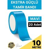 Svein 20 Adet 10 mt Mavi Tamir Takviye Kapatıcı Güçlü Onarım Bandı Su Geçirmez Sızdırmaz Dayanıklı Çatlak