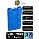 Svein 20 Adet Buz Aküsü 12 Saat Termal Soğutma Kamp Piknik Seyahat Yiyecek Içecek Çanta Soğuk Kutusu