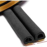 Svein 6 Metre Siyah Pvc Doğrama Kapı Pencere Soğuk Geçirmez Sızdırmaz İzolasyon Fitil Yapışkanlı 3x2=6 mt