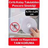 Svein Ayarlanabilir Pratik Pencere Cam Kapı Sineklik Cırt Bantlı Hazır Yapışkanlı 0,75 Cmx1,25 cm - 4 mt