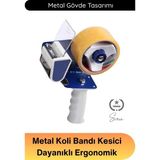 Svein #bantkes Dayanıklı Metal Koli Bant Kesici Makine Ergonomik Saplı Keskin Bıçaklı Ayarlı Paketleme Aparatı Profesyonel Kargo Bantlama Dispenseri Ambalaj El Tipi Bantlık