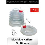 Svein #bidon Kamp Karavan Piknik Dağcılık Katlanır Su Bidonu 10 Litre Musluklu Akordiyon Su Deposu Bpa Free Taşınabilir Su Tankı Araç Bagajı Outdoor Acil Durum Kamping Su Saklama Taşıma Bidonu - Çok Renkli