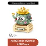 Svein #BlokPuzzle Kaktüs Blok Oyuncak 450 Parça Yapı İnşa Seti Eğitici Zeka Geliştirici Montaj Puzzle STEM