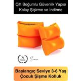Svein Çift Boğumlu Güvenli 3-6 Yaş Çocuklar İçin Yüzme Kolluk Deniz Havuz Şişme Kolluğu Yüzücü Hava Odalı