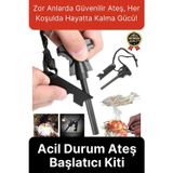 Svein Çok Amaçlı Ateş Başlatıcı Deprem Kamp Acil Durum Magnezyum Çubuk Çakmaktaşı Hayatta Kalma Kiti