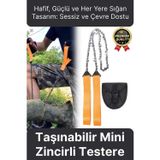 Svein Çok Amaçlı Saplı Taşınabilir Güçlü Dayanıklı Ergonomik Hafif Çantalı Mini Manuel Zincirli Testere