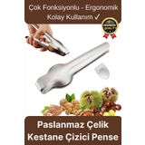 Svein Çok Fonksiyonlu Ergonomik Kaymaz Paslanmaz Çelik Kabuk Kırma Açma Aleti Metal Kestane Çizici Pense