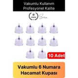 Svein Dayanıklı 10 Adet 6 Numara Hacamat Masaj Kupası - Altın