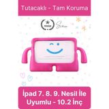 Svein Dayanıklı Apple İpad 7. 8. 9. Nesil 10.2 İnç Uyumlu Çocuk İçin Ayaklı Tablet Kılıfı Koruyucu Silikon