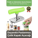 Svein Dayanıklı Ölçülü Ayarlanabilir Paslanmaz Çelik Mutfak Pratik Kavanoz Konserve Şişe Kapak Açacağı