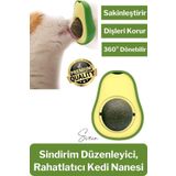 Svein Doğal Avokado Kedi Nanesi Otu Topu Oyuncağı Yapışkanlı Yalama Sakinleştirici Catnip Yenilebilir Çimi