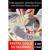 Svein Ekstra Güçlü 2 mt Dış Cephe Su Geçirmez Sakız Bant Sızıntı Çamur Bandı Sızdırmaz 5 Adet