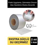 Svein Ekstra Güçlü 2 mt Dış Cephe Su Geçirmez Sakız Bant Yalıtım Çamur Bandı Sızdırmaz 2 Adet