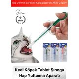 Svein #evcilhayvan Petshop Kedi Köpek Tablet Şırınga Hap Yutturma Aparatı Evcil Hayvan Verme Enjektörü Ergonomik Sıvı Tablet Uyumlu Yavru Yetişkin Kullanım Veteriner Yardımcı Bakım Aleti