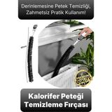Svein #fırça Pratik Temizlik Toz Kir Arındırma Uzun Esnek Gövde Kalorifer Peteği Temizleme Fırçası 60 cm - Çok Renkli