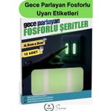 Svein #FosforluBant Gece Parlayan Fosforlu Uyarı Etiketleri 12 Adet Kendinden Yapışkanlı Şerit Priz Elektr