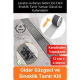 Svein #GiderSüzgeci Banyo Lavabo Gider Süzgeci Filesi Sineklik Tamir Yaması Kiti Böcek Önleyici Yapışkanlı