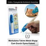 Svein #gravüroyma Çelik Mobilya Deri Takı Markalama Takımı Metal Ahşap Cam Gravür Oyma Kalemi Elektrikli Kablosuz Kazıma Yazı Yazma Hobi El Aleti Hassas Işleme Kişiselleştirme Dekorasyon Aracı - Beyaz