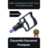 Svein Kaliteli Dayanıklı Tüm Kupalara Uyumlu Islak Kuru Kullanım 4 Parmak Hacamat Çekme Vakum Pompası - Altın